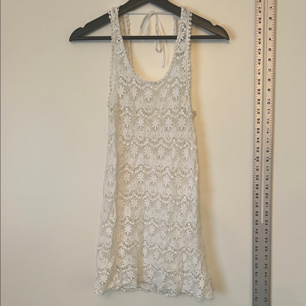 Victoria's Secret White Lace Swim Coverup